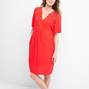 Gap Maternity swing dress-red
